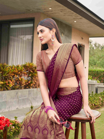 Tikhi Imli Embellished Zari Art Silk Saree