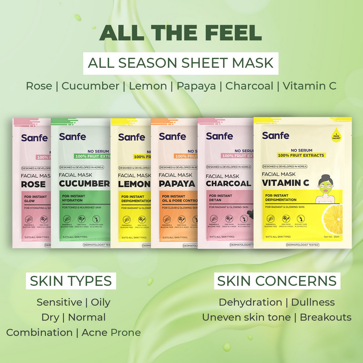 Sanfe Instant Hydration Cucumber Facial Mask