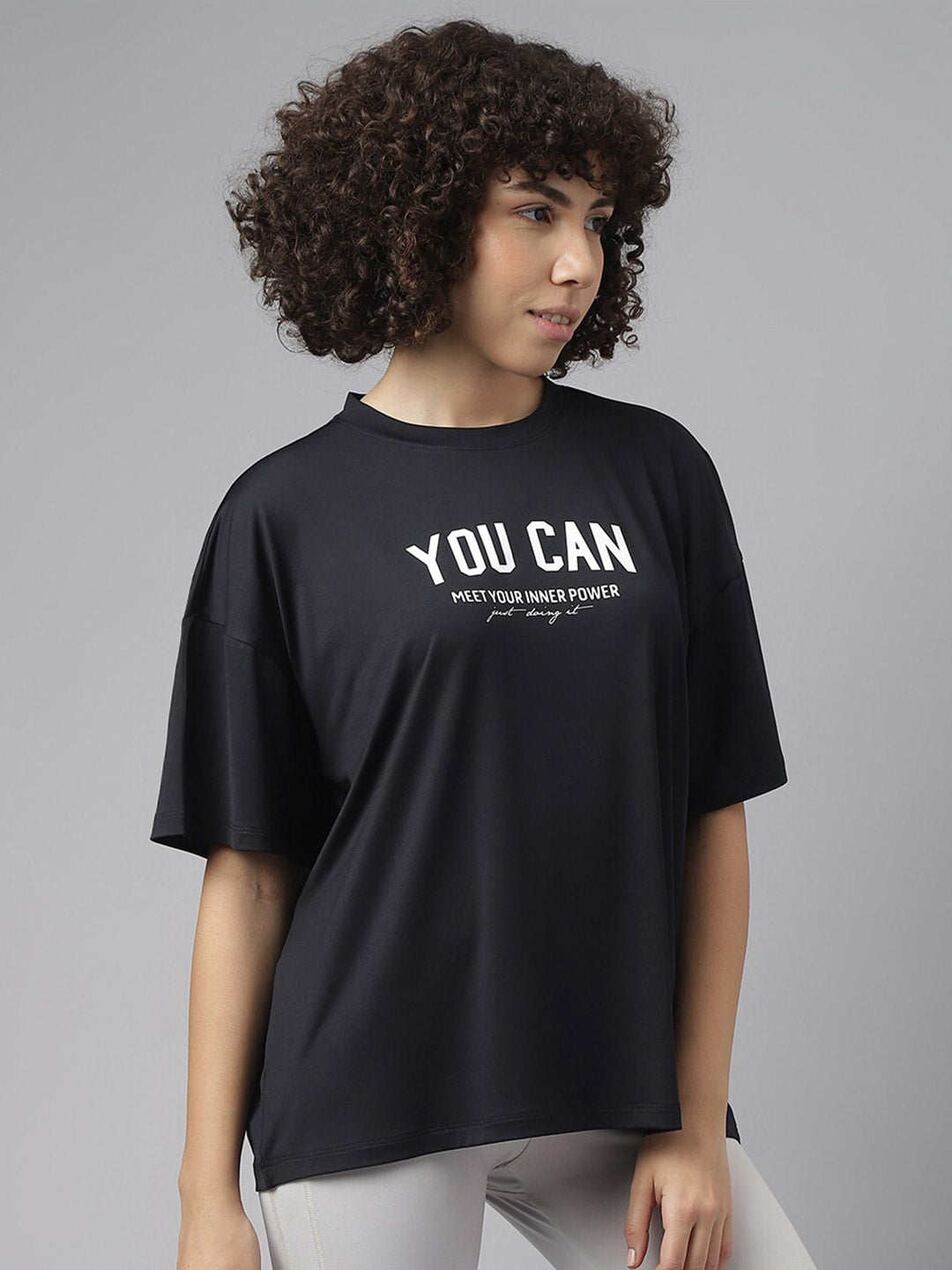 MKH Typography Printed Dri-FIT Sports T-shirt