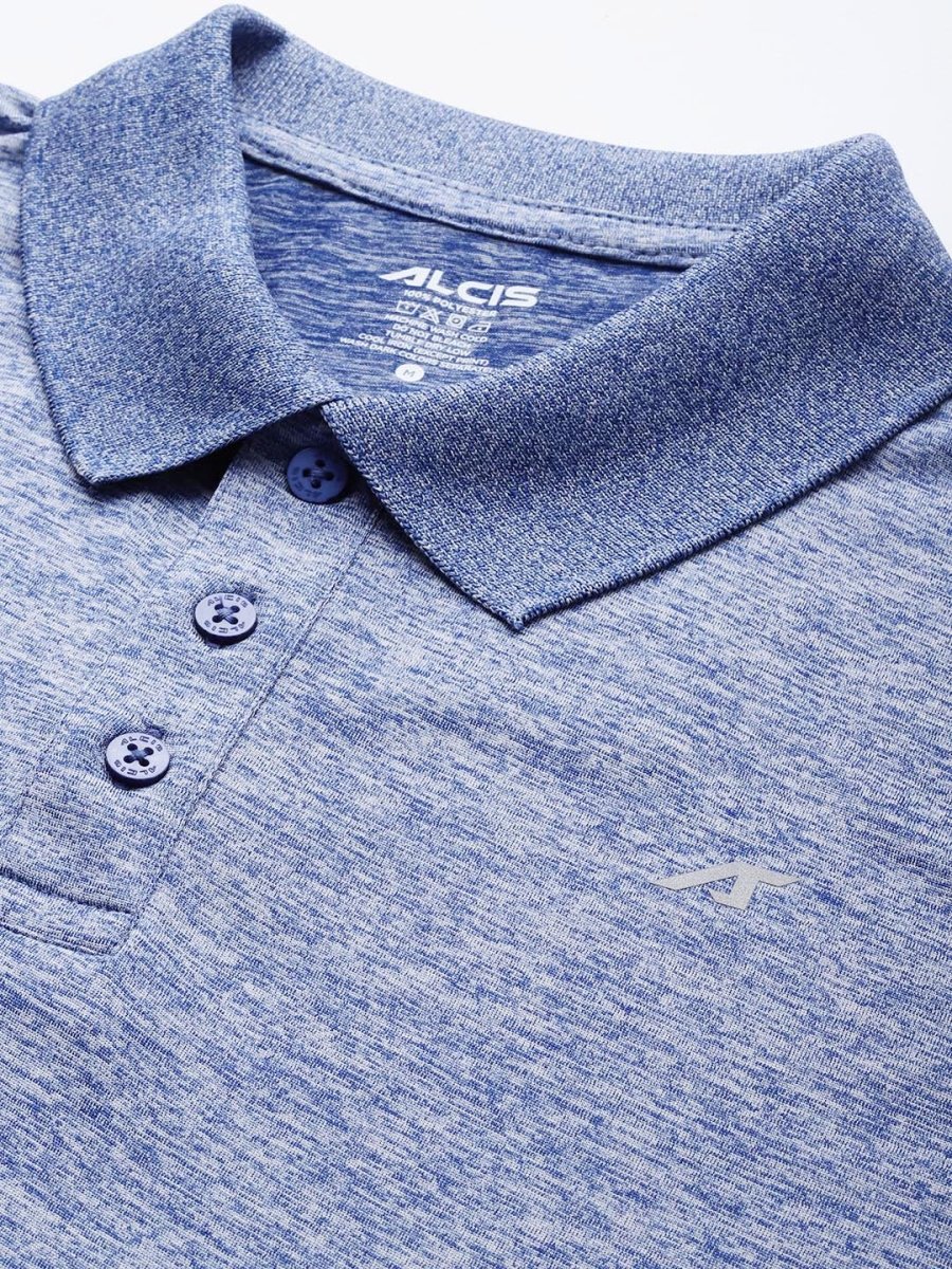 Alcis Men Polo Collar Anti Static Slim Fit Sports T-shirt