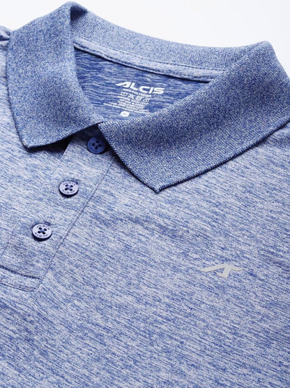 Alcis Men Polo Collar Anti Static Slim Fit Sports T-shirt