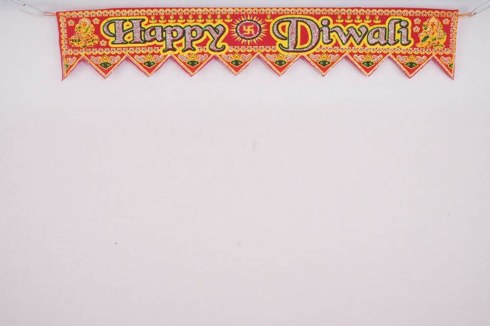 Kundan HandiKrafts Cloth Thoranna (Happy Diwali)