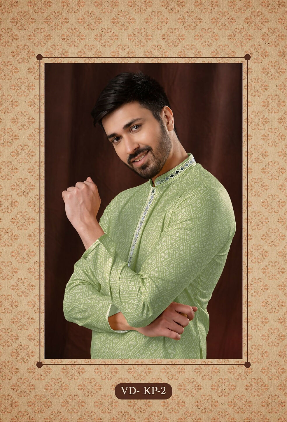 Joban Fashion Light Green Art Silk Kurta Pyjama