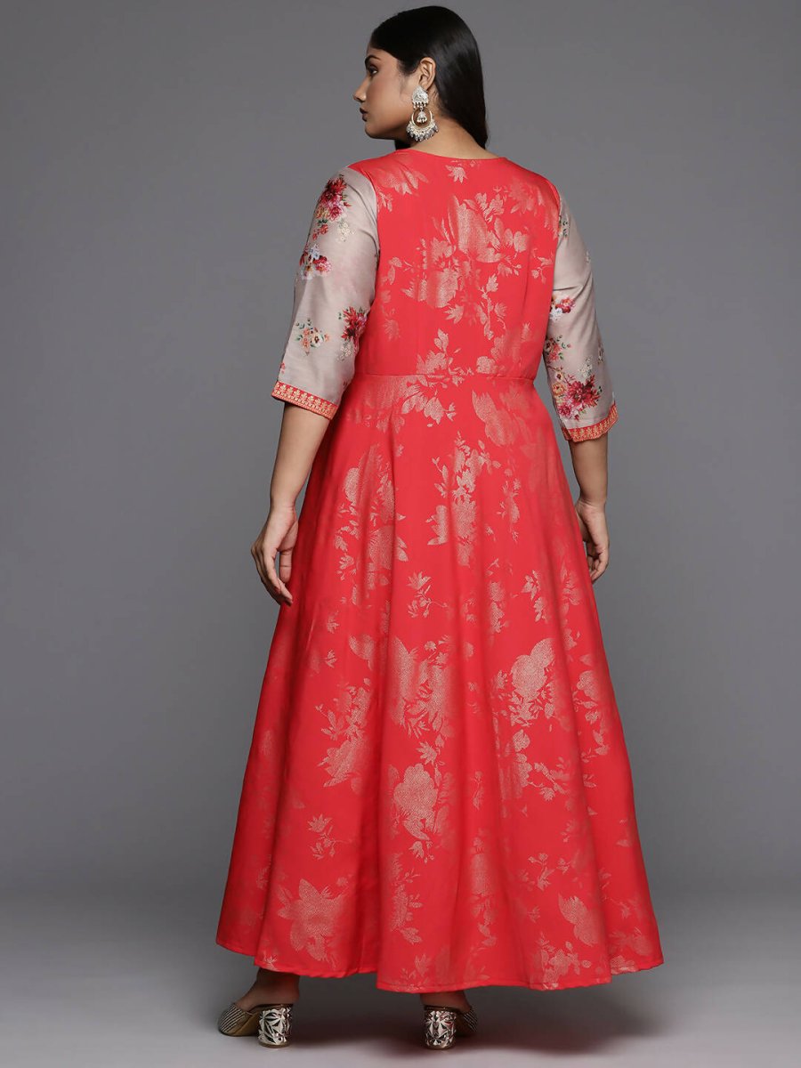 Ahalyaa Women's Traditional wear Ethnic Dress - Red