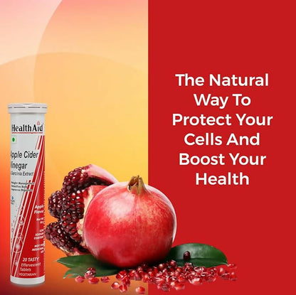HealthAid Apple Cider Vinegar & Garcinia Extract Effervescent Tablets