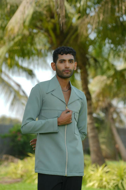 Sandrift Olive Shacket by Hilo Design