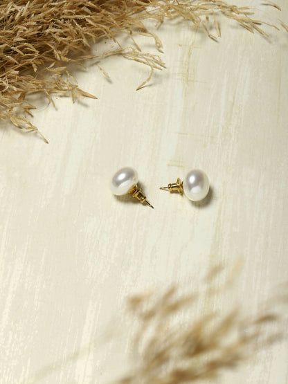 Pearl Studs (16mm)- Ruby Raang