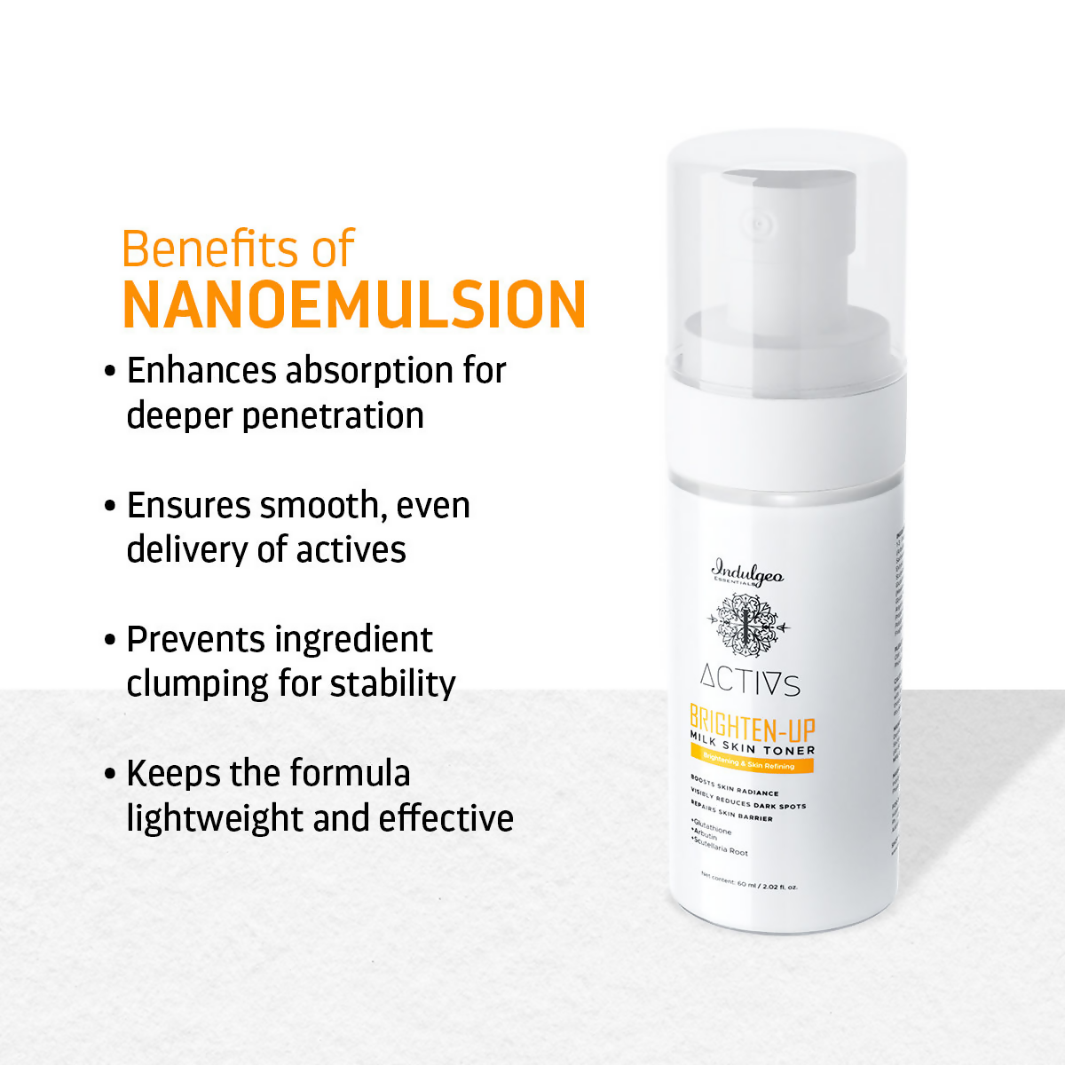Indulgeo Essentials Brighten-Up Milk Skin Toner