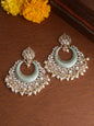 Shoshaa Sea Green & Gold-Polished Classic Chandbalis