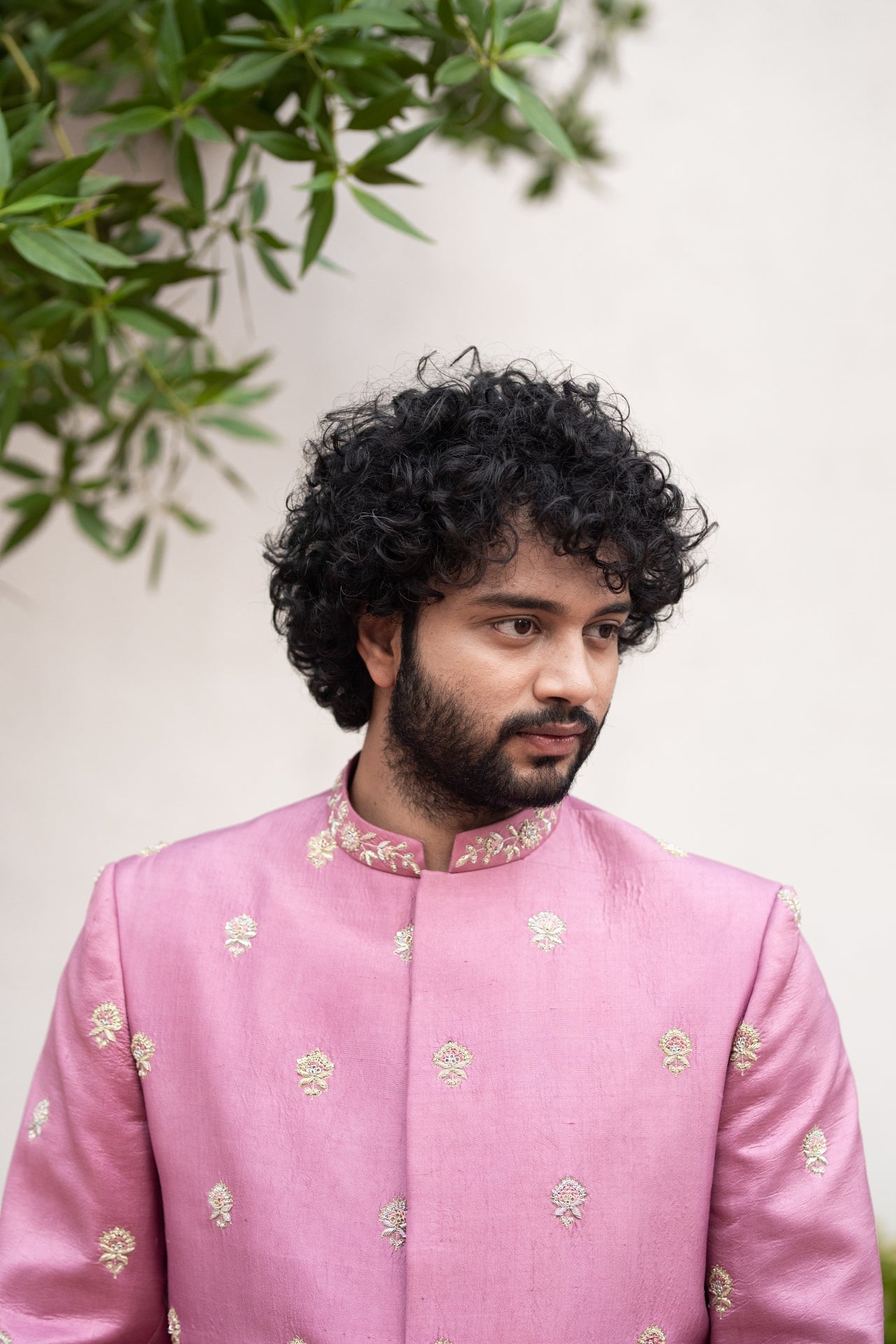 Purple Designer Sherwani by Hilo Design