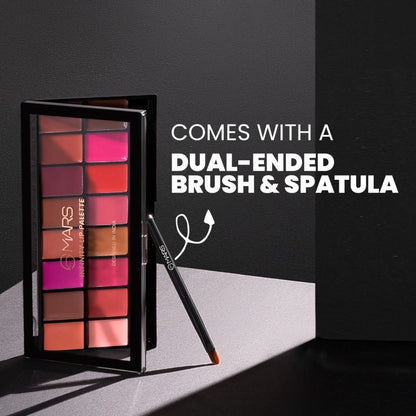 MARS Cosmetics Infinity Lip Palette with Spatula cum Applicator - 01 Multicolor