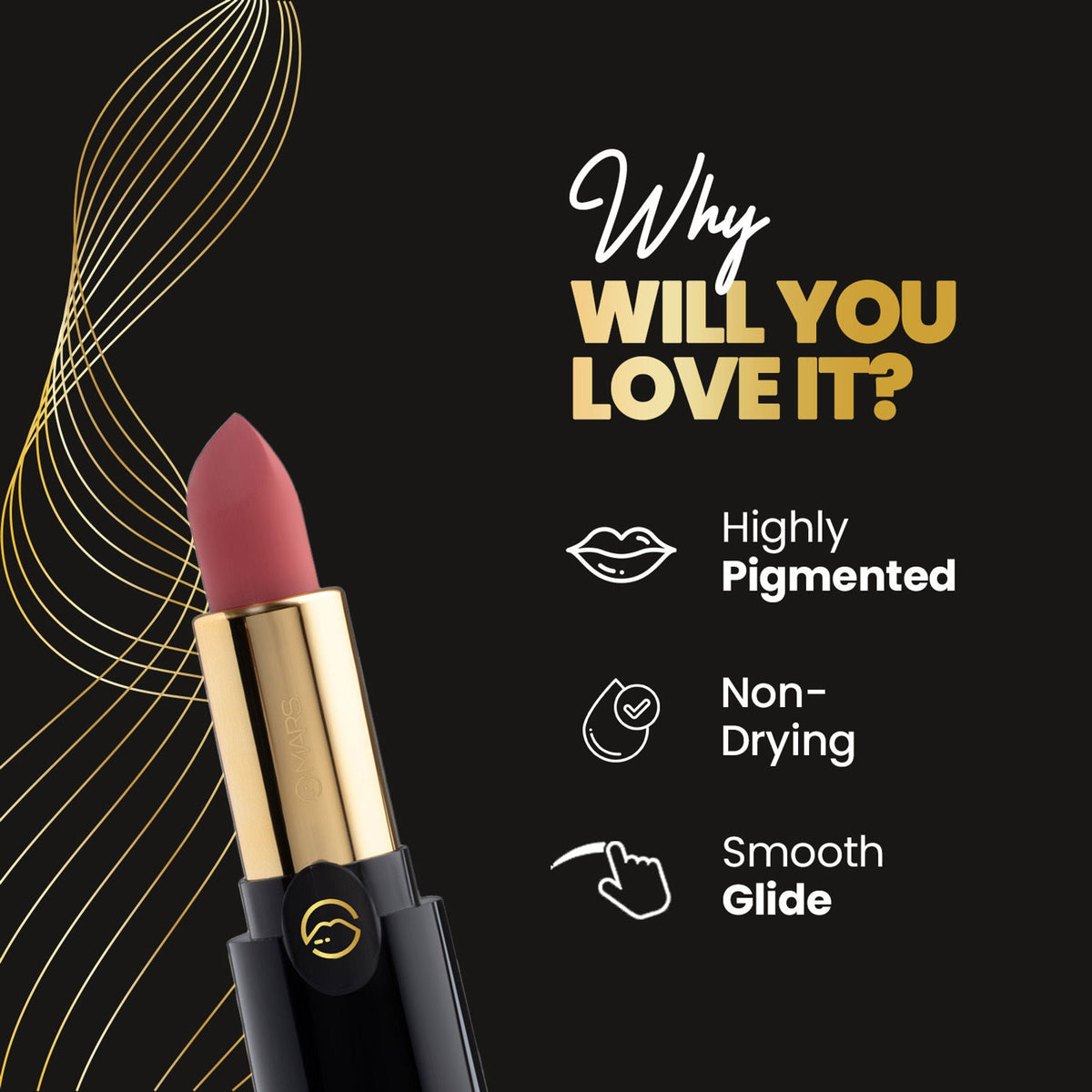 MARS Cosmetics Plush Velvet Lipstick - Brown Sugar