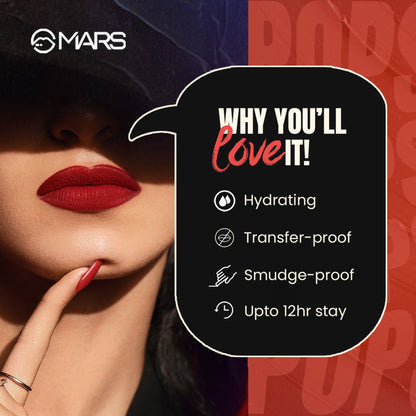 MARS Cosmetics Popstar Non Drying Liquid Mousse Lipstick - 21 Pop Off