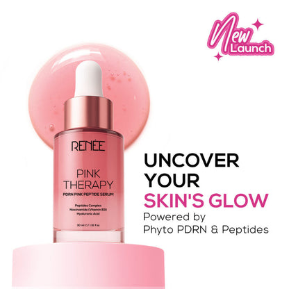 Renee Cosmetics Pink Therapy PDRN Pink Peptide Serum For Radiant Skin, Hydrating, Hyaluronic Acid Infused