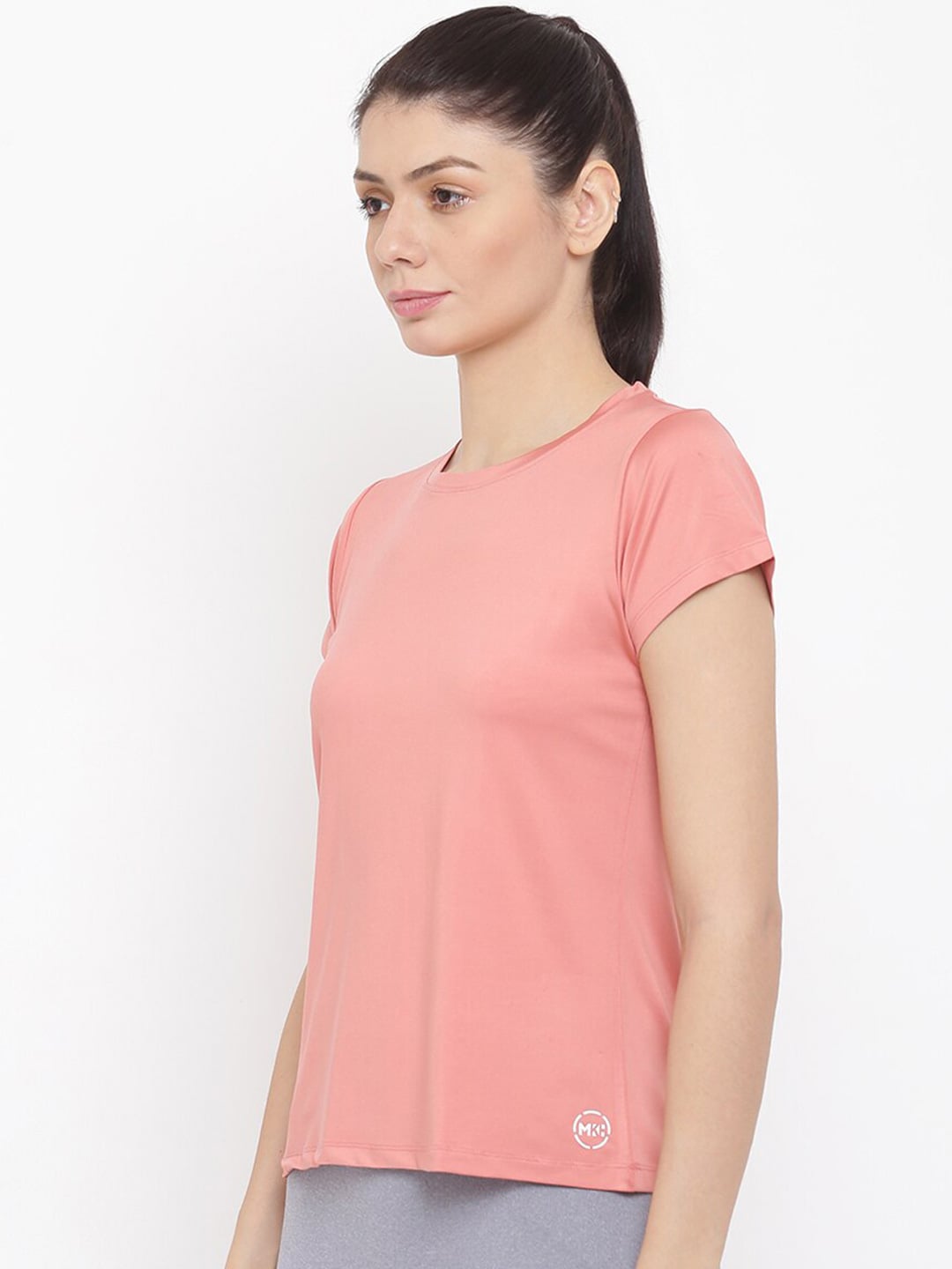 MKH Women Pink Dri-FIT Running T-shirt