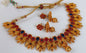 Kemp Peacock Pink & Blue Necklace Set