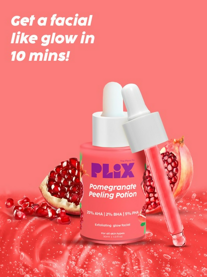 PLIX The Plant Fix Pomegranate Peeling Potion with 25% AHA + 2% BHA + 5% PHA