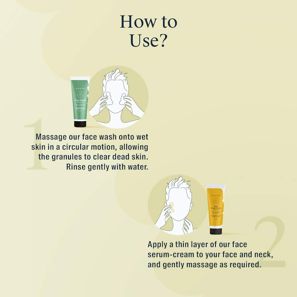Arata Natural Anti-Aging Face Kit
