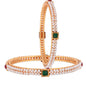 Gold-Polished Alloy Pearl Studded Multi Bangle Set - The Pari