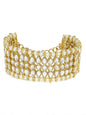 Gold-Polished Alloy Kundan Studded Bracelet - The Pari