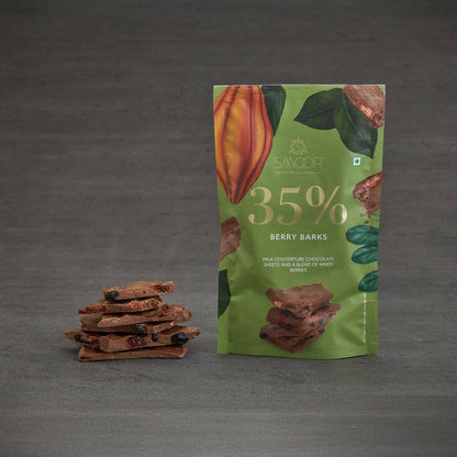 Smoor 35% Berry Barks Chocolate