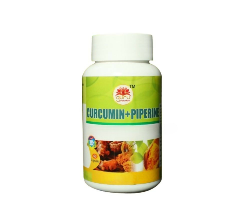 Guru Prasadam Curcumin + Piperine Capsules