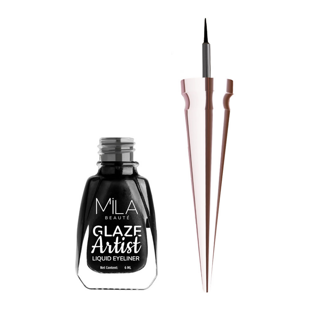 Mila Beaute Glaze Artist Waterproof & Smudge Proof Eyeliner - Infinite Black