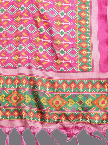 Sztori Plus Size Yoke Design Pure Cotton Kurta With Trousers & Dupatta