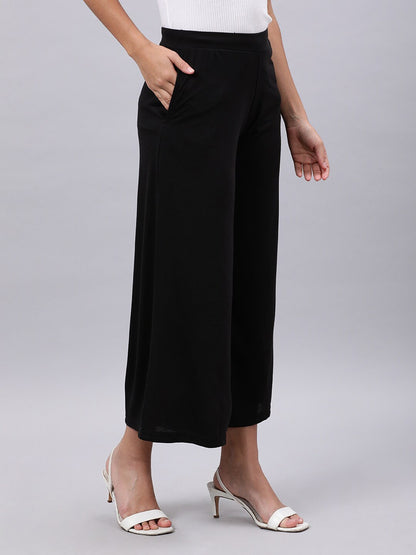 Souchii Black Liva Palazzos