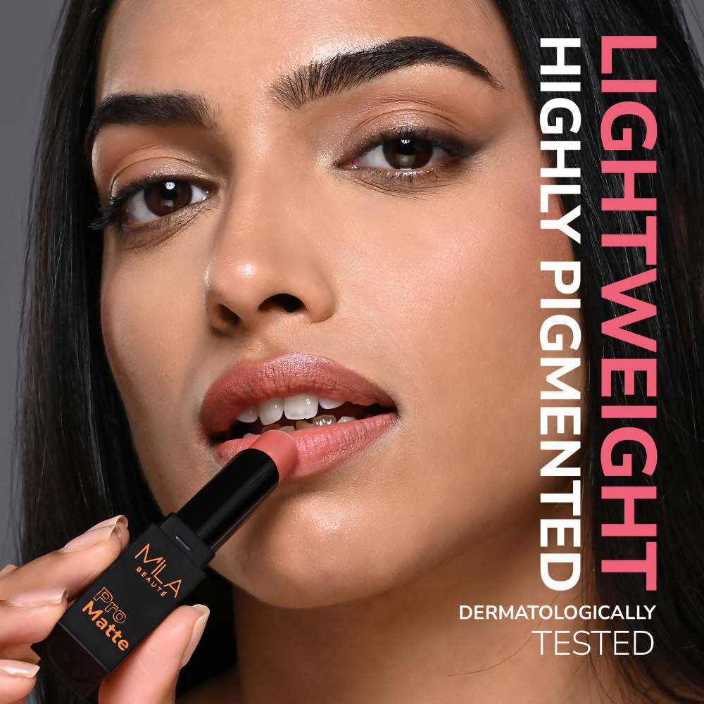 Mila Beaute Pro Matte Long Lasting Creamy Matte Finish Lipstick - Laila