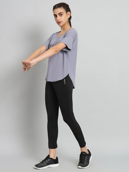 MKH Typography Printed Drop-Shoulder Sleeves Relaxed Fit Dri-FIT T-shirt