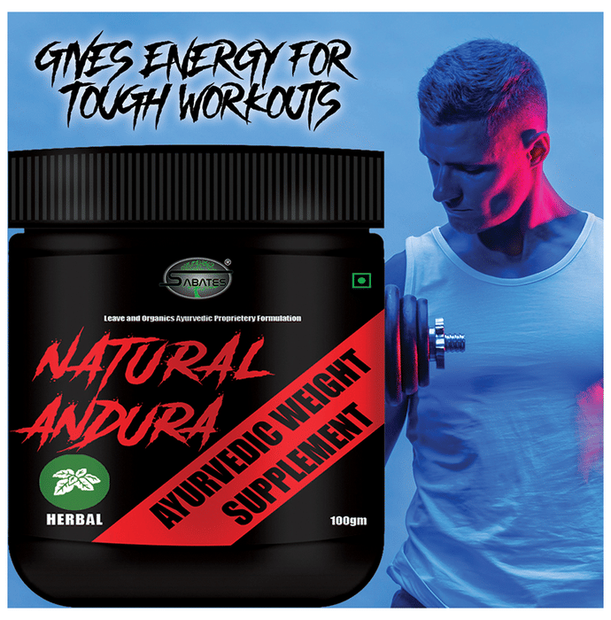 Sabates Natural Andura Ayurvedic Weight Supplement