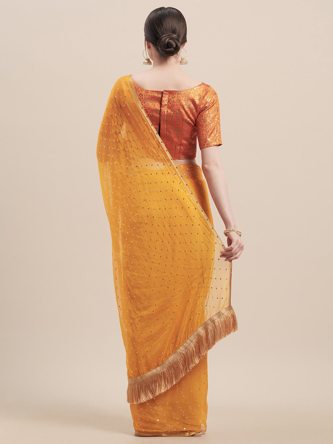 Tikhi Imli Embellished Mukaish Saree