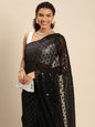 kasee Embellished Sequinned Pure Georgette Saree
