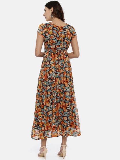 Souchii Women Assorted Printed Fit And Flare Kurta Dress
