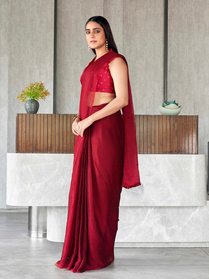 Tikhi Imli Polyester Ready to Wear Saree
