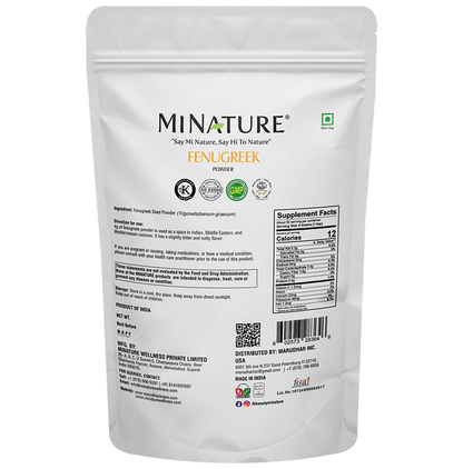 Minature Fenugreek Organic Powder