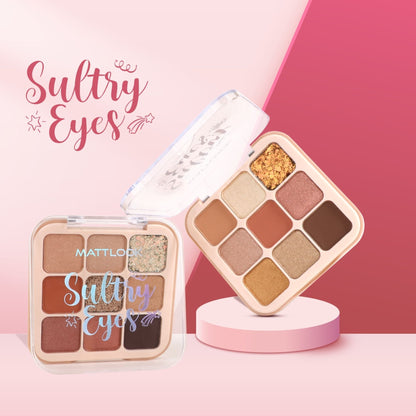 Matt Look Sultry Eyes Highly Pigmented Blendable Long Lasting Eyeshadow Palette - 01 Carnival Fest