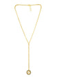 Gold Plated Kundan Necklace - Ruby Raang