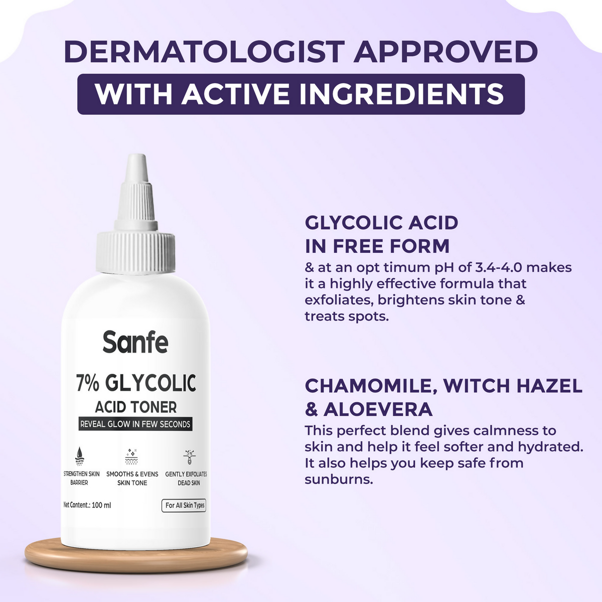 Sanfe 7% Glycolic Acid Ordinary Toner