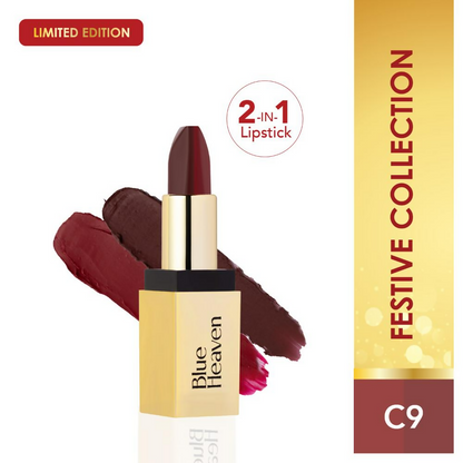 Blue Heaven 2-In-1 Dual Shade Lipstick - C9