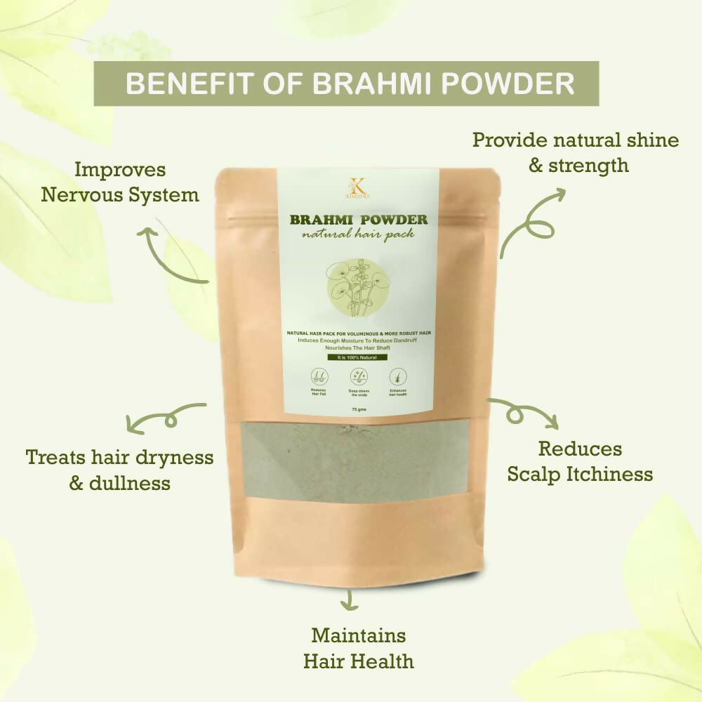Kimayra Brahmi Powder For Hair Growth & Deep Cleans Scalp