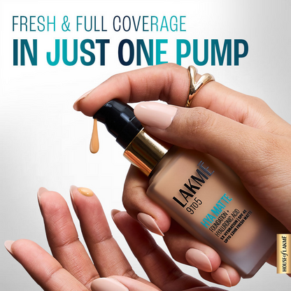 Lakme 9to5 Hya Matte Foundation + Hyaluronic Acid - Neutral Medium