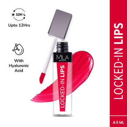 Mila Beaute 12 Hr Non-Transfer Locked-In Liquid Lipstick - Red Velvet