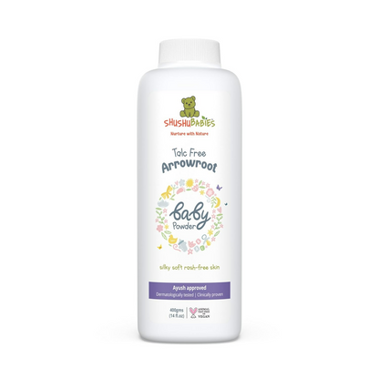 ShuShu Babies Talc Free Baby Powder with Arrowroot Extracts (under 0-3 Years Baby)