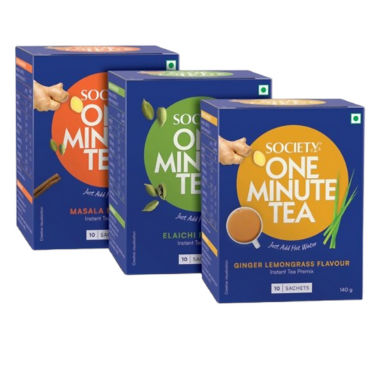 Society OMT Masala&OMT Elaichi&OMT Ginger Lemongrass Flavour Tea Premix Combo