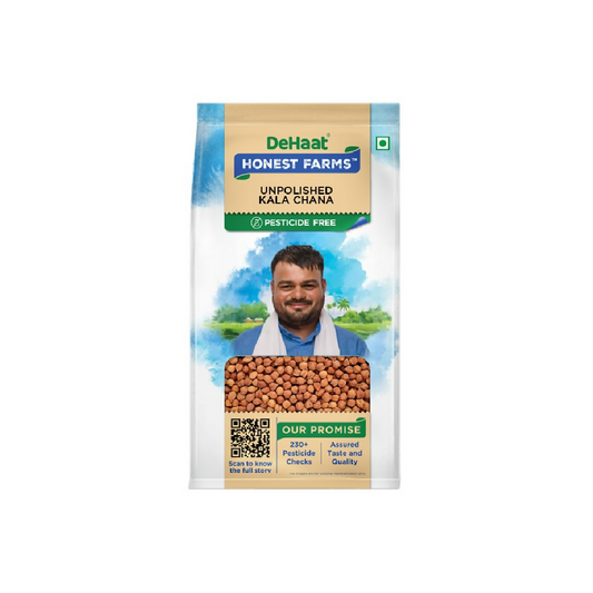 Dehaat Honest Farms Unpolished Kala Chana - Pesticide Free