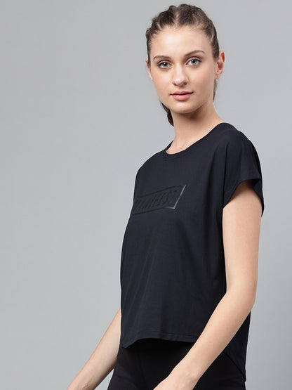 MKH Typography Printed Extended Sleeves Dri-FIT Relaxed Fit T-shirt