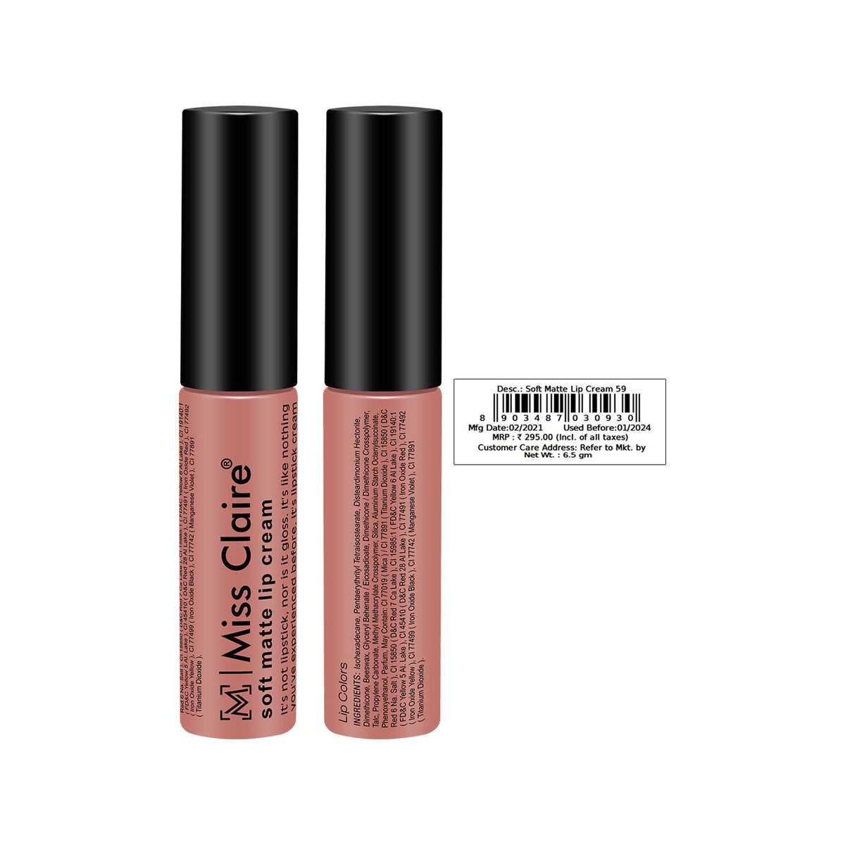 Miss Claire Soft Matte Lip Cream - 59