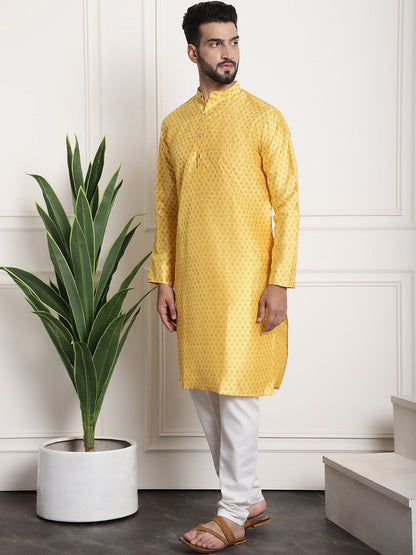 Sojanya Ethnic Motifs Printed Regular Kurta & Pyjamas With Nehru Jacket